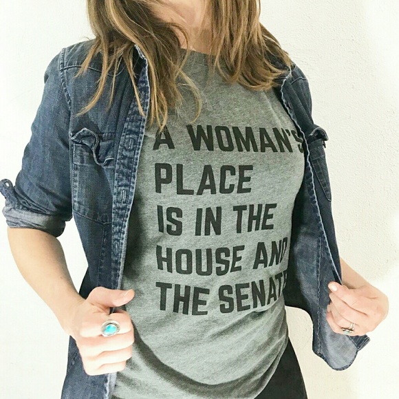 House + Senate Feminist Graphic Text Tee - Picture 6 of 8